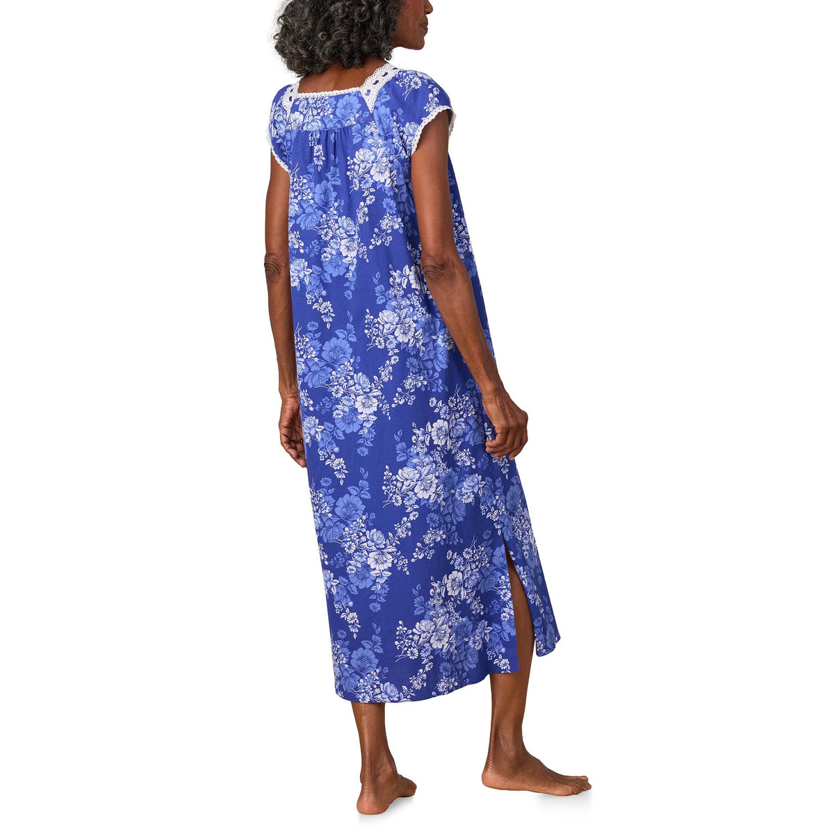 A lady wearing Midnight Blooms Cotton Jersey Ballet Gown