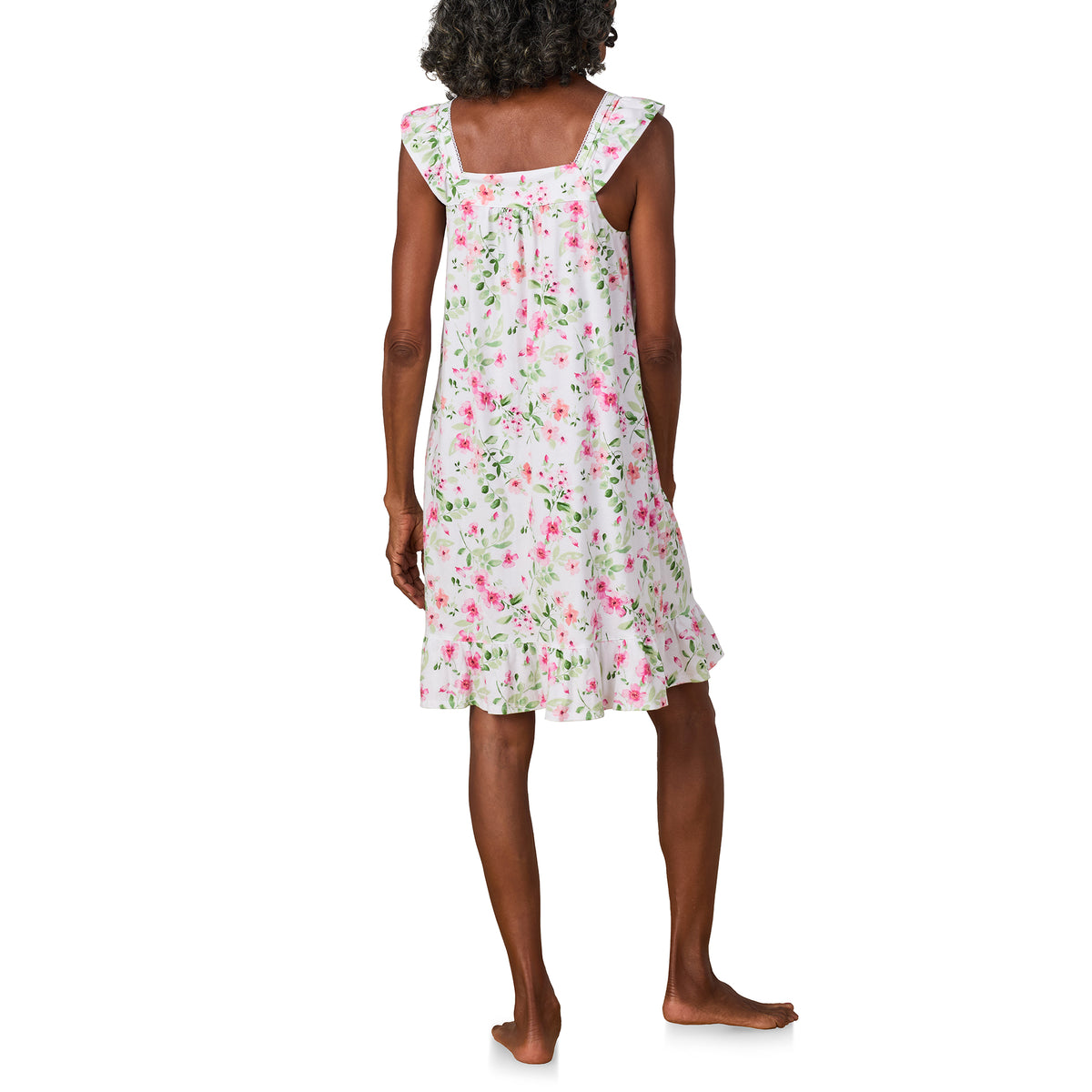 A lady wearing Cottage Dream Cotton Short Chemise