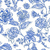 Colbalt Blue Floral Vine / XS