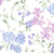 Lilac And Periwinkle Garden Floral / S